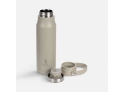 Термобутылка Tateyama, серо-бежевая