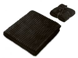 Плед Wave флисовый, черный