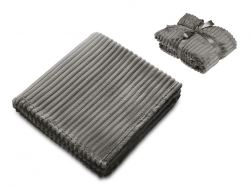 Плед Wave флисовый, серый