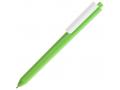 Ручка шариковая Pigra P03 Mat, светло-зеленая с белым