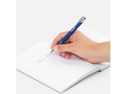 Ручка шариковая Keskus Soft Touch, ярко-синяя