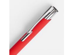 Ручка шариковая Keskus Soft Touch, красная