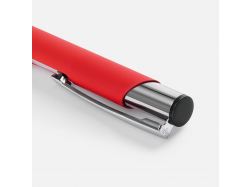 Ручка шариковая Keskus Soft Touch, красная