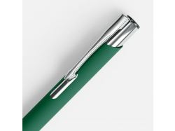 Ручка шариковая Keskus Soft Touch, зеленая