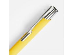 Ручка шариковая Keskus Soft Touch, желтая