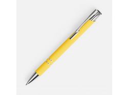 Ручка шариковая Keskus Soft Touch, желтая