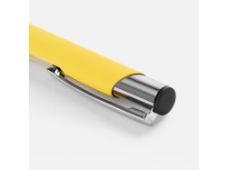 Ручка шариковая Keskus Soft Touch, желтая