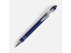 Ручка шариковая Pointer Soft Touch со стилусом, темно-синяя