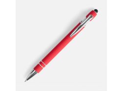 Ручка шариковая Pointer Soft Touch со стилусом, красная