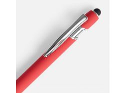 Ручка шариковая Pointer Soft Touch со стилусом, красная