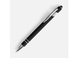 Ручка шариковая Pointer Soft Touch со стилусом, черная