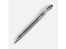 Ручка шариковая Pointer Soft Touch со стилусом, серая