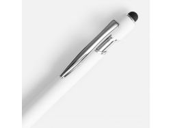 Ручка шариковая Pointer Soft Touch со стилусом, белая