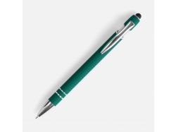 Ручка шариковая Pointer Soft Touch со стилусом, зеленая