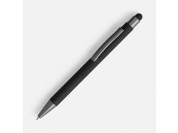 Ручка шариковая Atento Soft Touch Stylus со стилусом, черная