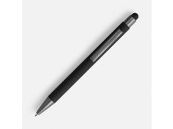 Ручка шариковая Atento Soft Touch Stylus со стилусом, черная