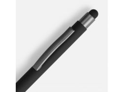 Ручка шариковая Atento Soft Touch Stylus со стилусом, черная