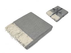 Акриловый плед Dapple 160x210 см, холодный серый