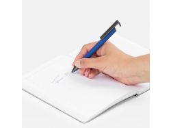 Ручка шариковая Standic с подставкой для телефона, синяя