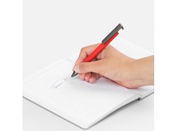 Ручка шариковая Standic с подставкой для телефона, красная