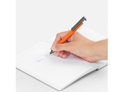 Ручка шариковая Standic с подставкой для телефона, оранжевая