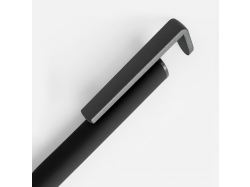 Ручка шариковая Standic с подставкой для телефона, черная