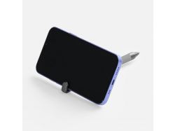 Ручка шариковая Standic с подставкой для телефона, серая