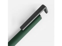 Ручка шариковая Standic с подставкой для телефона, зеленая