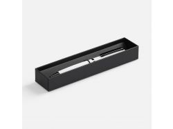 Ручка шариковая Inkish Gunmetal в футляре, белая