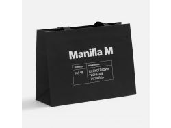 Пакет бумажный Manilla M, черный