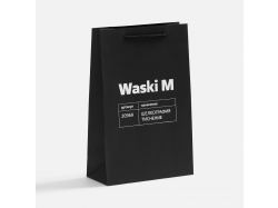 Пакет бумажный Waski M, черный