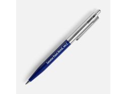 Ручка шариковая Senator Point Metal, ver.2, темно-синяя
