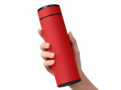 Вакуумный термос "Vacuum Flask C1", soft touch, 420мл, красный
