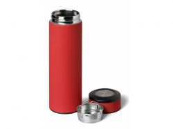 Вакуумный термос "Vacuum Flask C1", soft touch, 420мл, красный