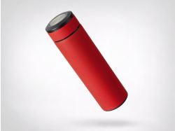 Вакуумный термос "Vacuum Flask C1", soft touch, 420мл, красный