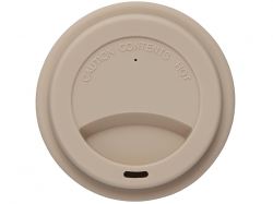 Стакан с силиконовой крышкой "Cafe", beige