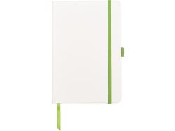Блокнот "ColorNote White", твердая обложка A5, 80 листов, белый и зеленое яблоко