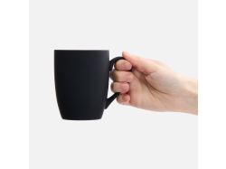 Кружка Good Morning с покрытием софт-тач, ver.2, черная