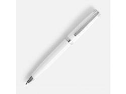 Ручка шариковая Letra Chrome, глянцевая, белая