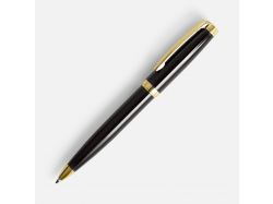 Ручка шариковая Letra Gold, глянцевая, черная