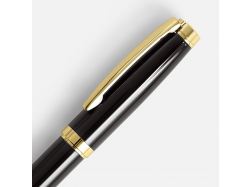 Ручка шариковая Letra Gold, глянцевая, черная