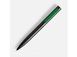 Ручка шариковая Inkolor, черная с зеленым