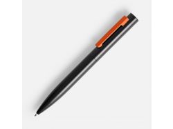 Ручка шариковая Inkolor, черная с оранжевым