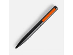 Ручка шариковая Inkolor, черная с оранжевым
