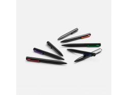 Ручка шариковая Inkolor, черная с оранжевым