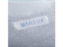 Свитшот оверсайз унисекс Vozduh, светло-серый