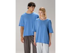 Футболка оверсайз унисекс Vozduh, синяя