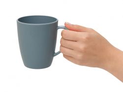 Кружка из пшеничного волокна Morning, 400 мл, серо-голубой 430C