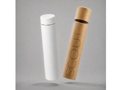 Вакуумный термос «Scout», soft-touch, 235 мл, тубус
