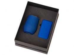 Подарочный набор с термокружкой и повербанком С1, 5000 mAh, синий